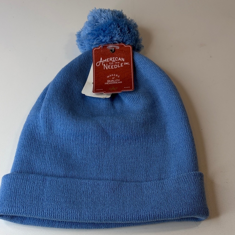 American Needle Sky Blue Pom-Pom Beanie Hat from Nordstrom New NWT